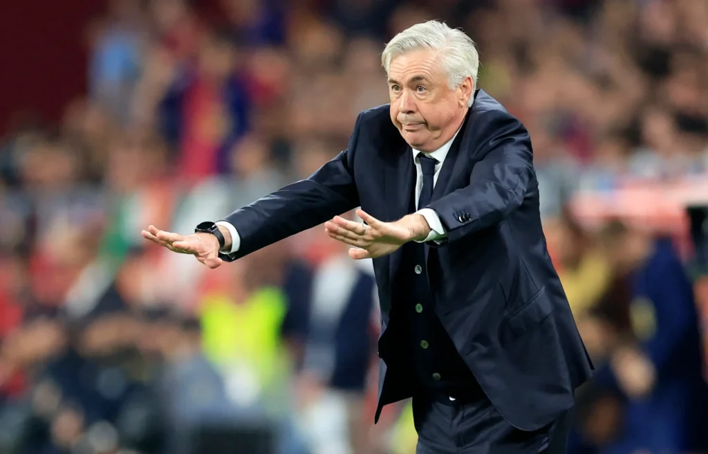 O treinador do Real Madrid, Carlo Ancelotti REUTERS/Borja Suarez